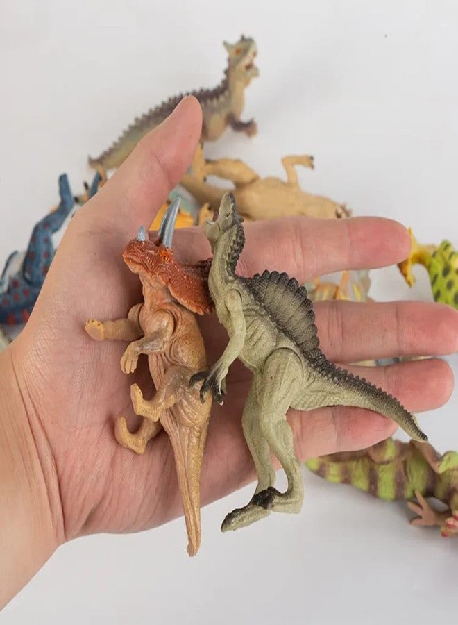 DIMAZO Small Kids Sea & Wild Animal Toys Sets for Fun, Educational, Spark Imagination and Learning (Multi Choice Sets) (Dinosaurs) 12pcs - Image 3